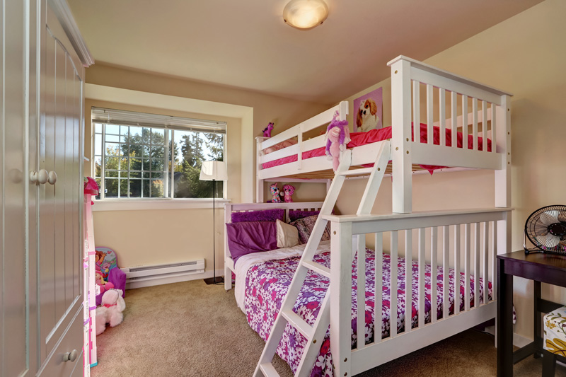 Pink and Purple Bunk Beds